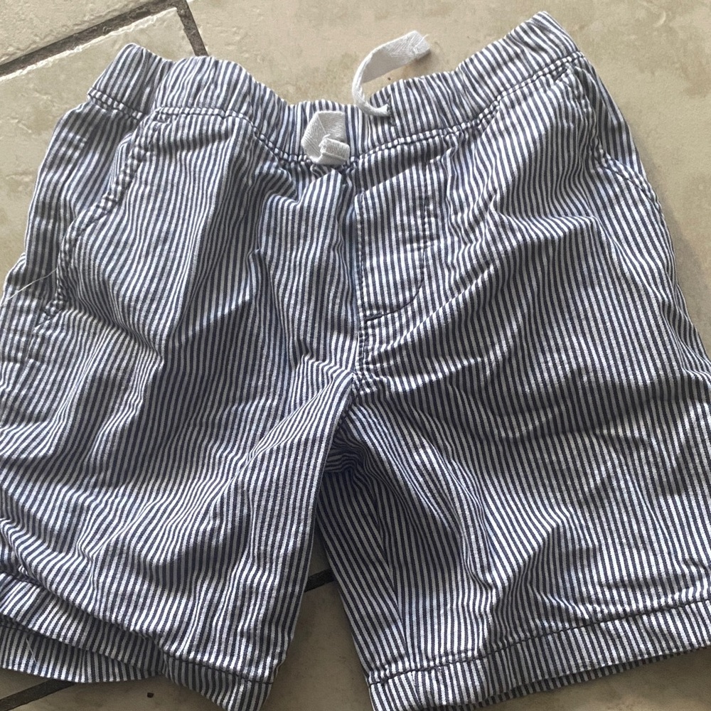 Child of Mine Navy and White Striped Shorts